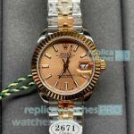 Clean Factory 1:1 Copy Rolex Datejust Yellow Gold Fluted Bezel Ladies 28MM Watch